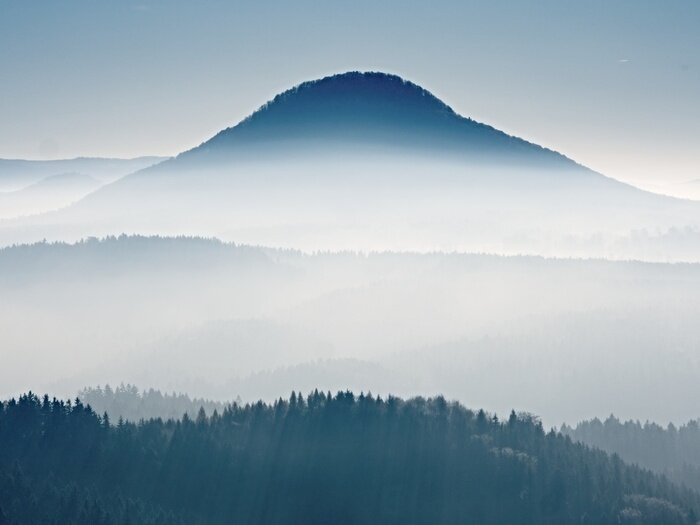Papier peint  Paysage de montagne moderne