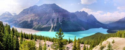 Papier peint  Paysage de montagnes canadiennes