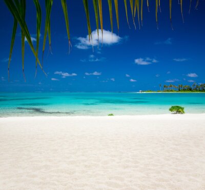 Papier peint  Paysage de plage tropicale aux Maldives