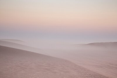 Papier peint  Paysage désertique délicat dans la brume