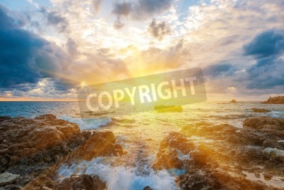 Papier peint  Paysage ensoleillé avec un ruisseau