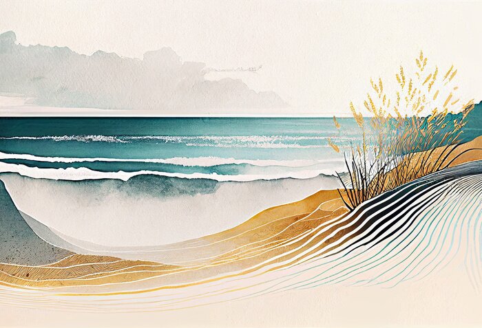 Papier peint  Paysage marin en été