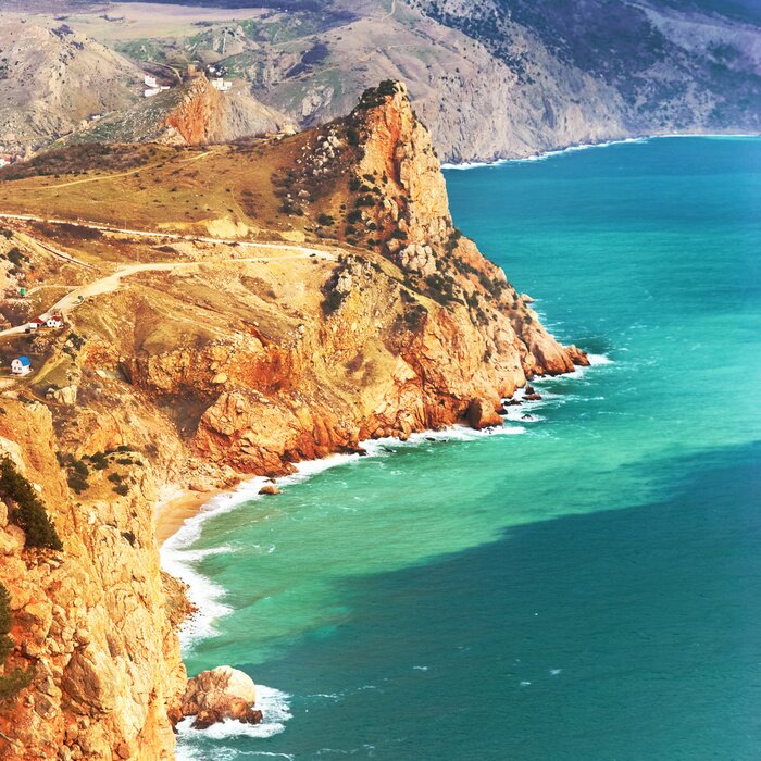 Papier peint  Paysage marin et rochers