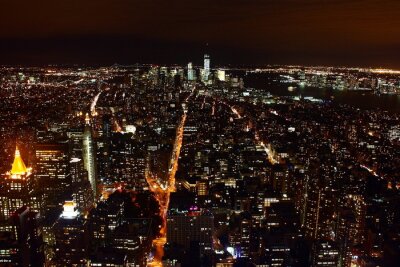 Paysage New York la nuit