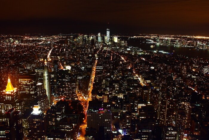 Papier peint  Paysage New York la nuit
