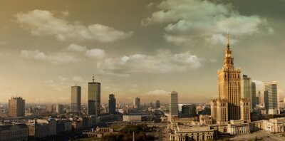 Papier peint  Paysage panoramique Varsovie