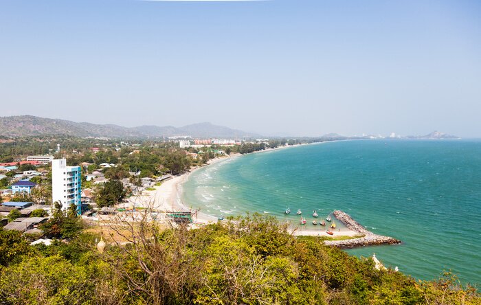 Papier peint  Paysage urbain au bord de la mer