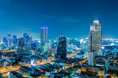 Paysage urbain de Bangkok.