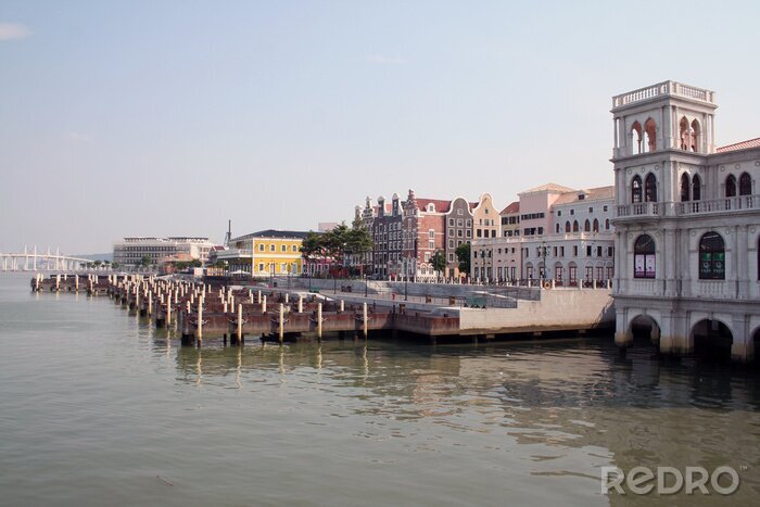 Papier peint  pêcheurs quai