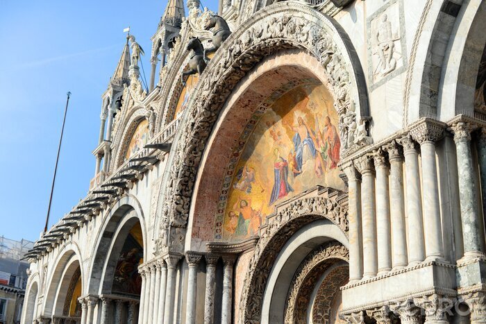 Papier peint  Peintures sur la basilique de Venise