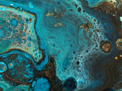 Papier peint  Peintures turquoises