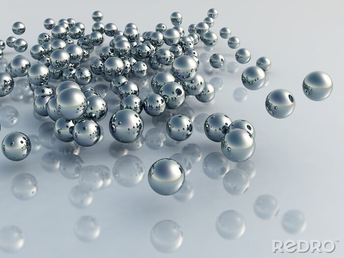 Papier peint  Perles en 3D