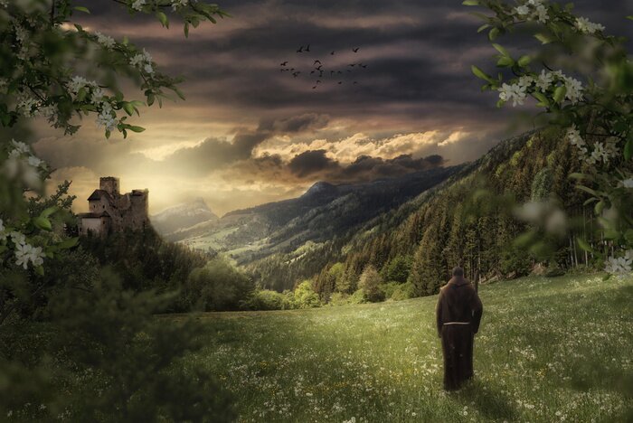 Papier peint  Personnage de fantaisie sombre