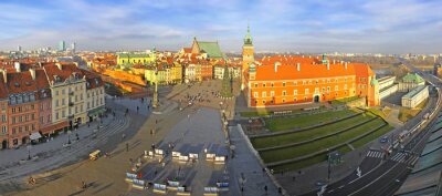 Papier peint  Perspective panoramique de Varsovie