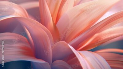 Papier peint  Petals' Dance: A close-up reveals the Strelitzia's petals swaying gracefully, a tranquil ballet in the garden breeze.