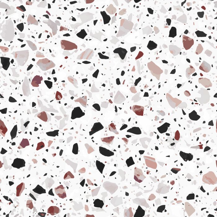 Papier peint  Petits cailloux de texture terrazzo