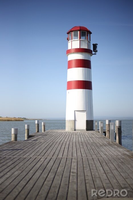 Papier peint  Phare et passerelle 3D