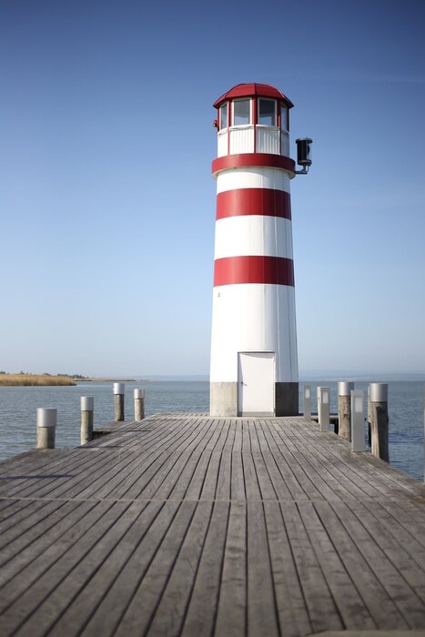 Papier peint  Phare et passerelle 3D