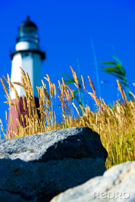 Papier peint  Phare maritime au fond