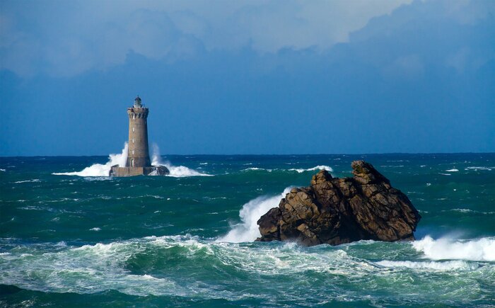 Papier peint  Phare sur la mer