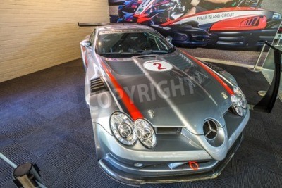 Papier peint  Phillip Island Grand Prix Circuit, Australia - January 4, 2015: Mercedes Benz SLR McLaren 722 GT.  Phillip Island is famous for its international motorcycle and car racing events.