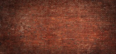 Photo angle large d'un mur de briques
