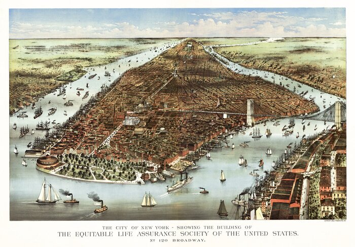 Papier peint  Photo de New York dans le passé