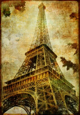 Photo rétro de la Tour Eiffel