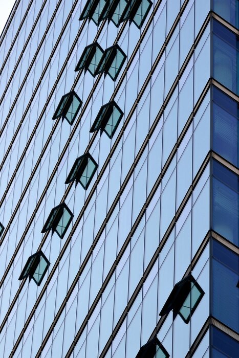 Papier peint  Photographie d'un immeuble de bureaux effet de profondeur