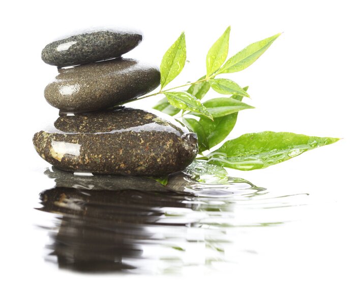 Papier peint  Pierres dans l'eau