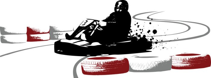 Papier peint  Pilote de karting