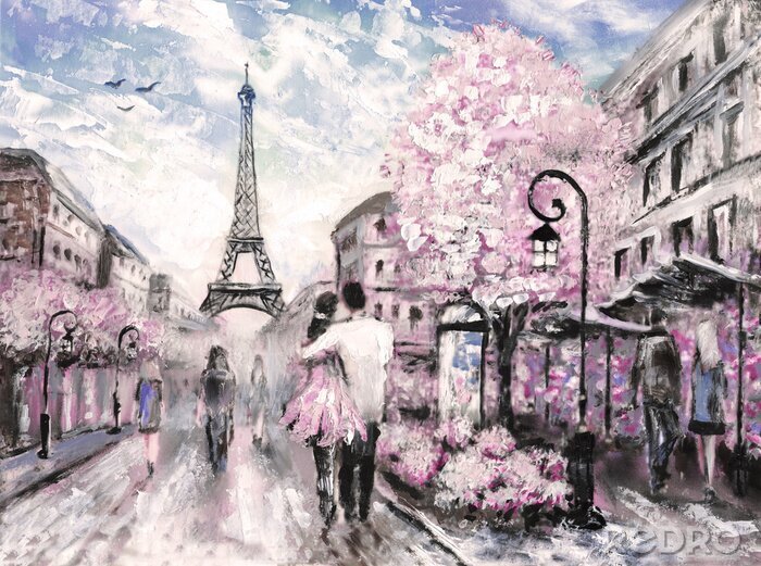 Papier peint  Pink Paris