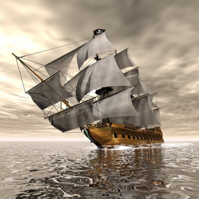 Papier peint  Pirate Ship - 3D render