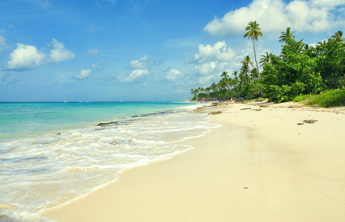 Papier peint  Plage 3D et douces vagues