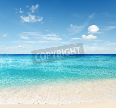 Papier peint  Plage et eaux douces de l'océan