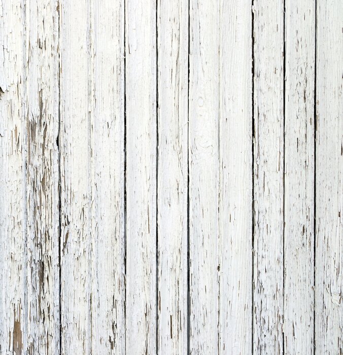 Papier peint  Planches blanches vieillies