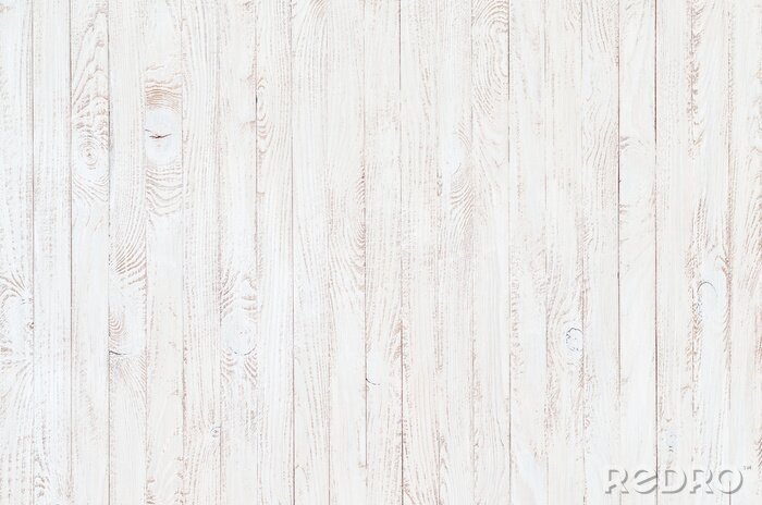 Papier peint  Planches en bois blanches