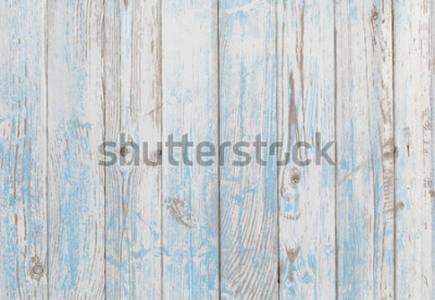 Papier peint  Planches vieillies bleu et blanc