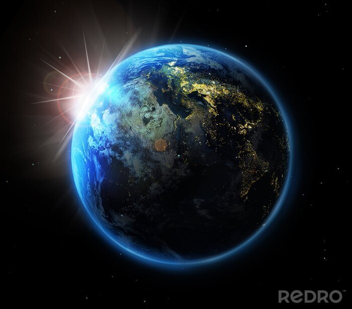 Papier peint  Planète bleue