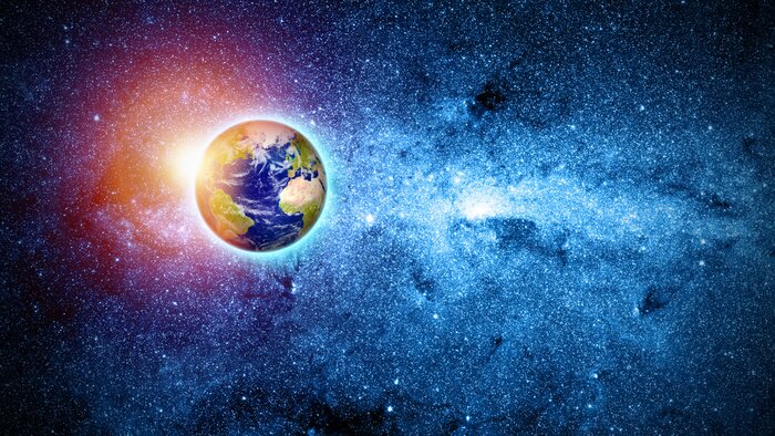 Papier peint  Planète Terre dans l'univers