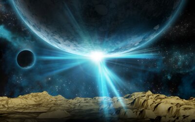 Papier peint  Planètes 3d