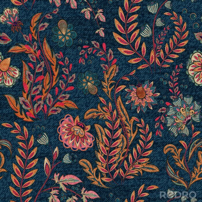 Papier peint  Plantes des champs aux couleurs d'automne