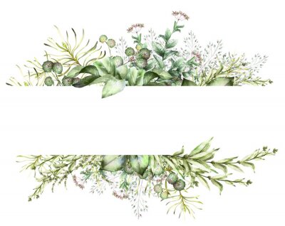 Papier peint  Plantes formant un cadre