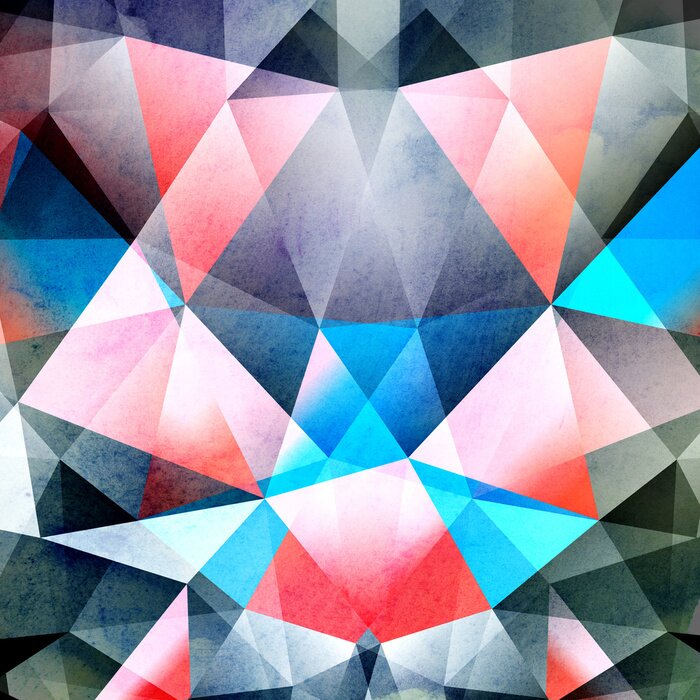 Papier peint  Polygones aquarelle