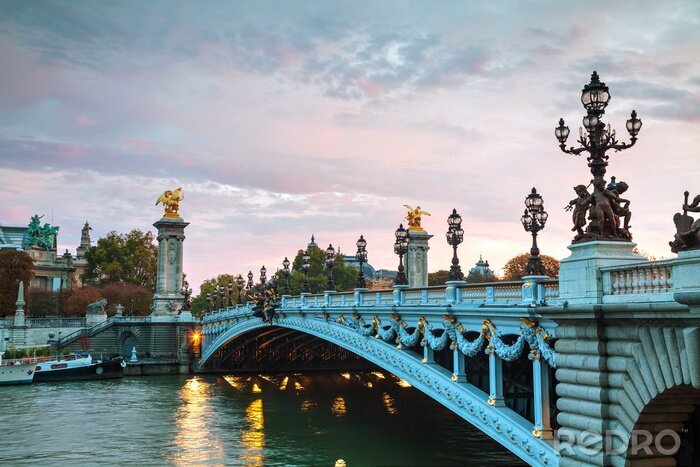 Papier peint  Pont Alexandre III parisien