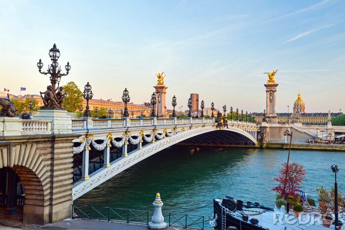 Papier peint  Pont au centre de Paris
