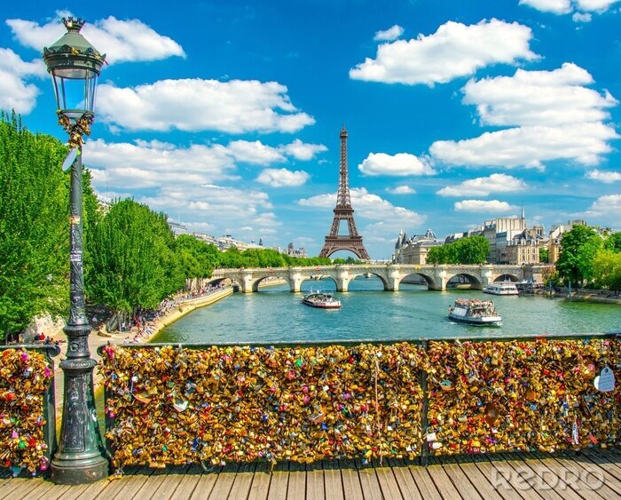Papier peint  Pont avec des cadenas à Paris