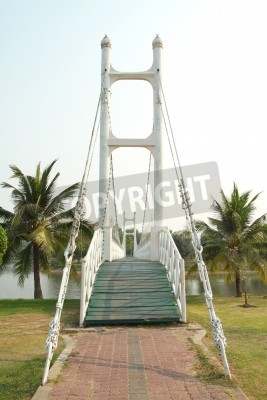 Papier peint  Pont blanc dans les tropiques