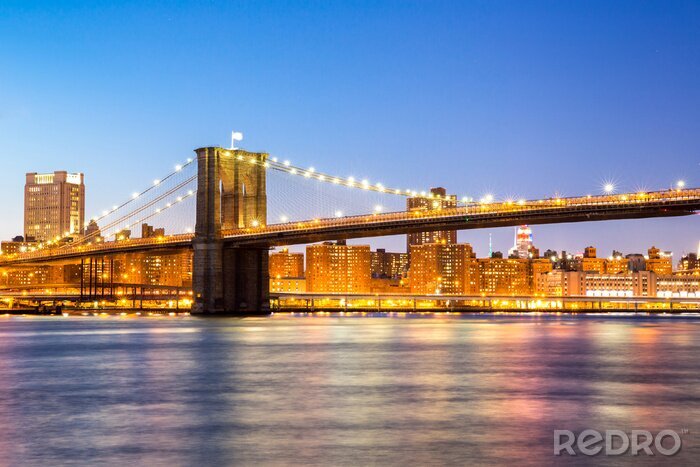 Papier peint  Pont de Brooklyn au crépuscule 3D