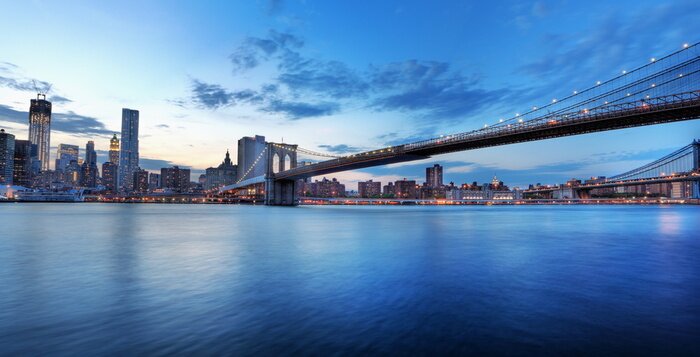 Papier peint  Pont de Brooklyn dans le ciel